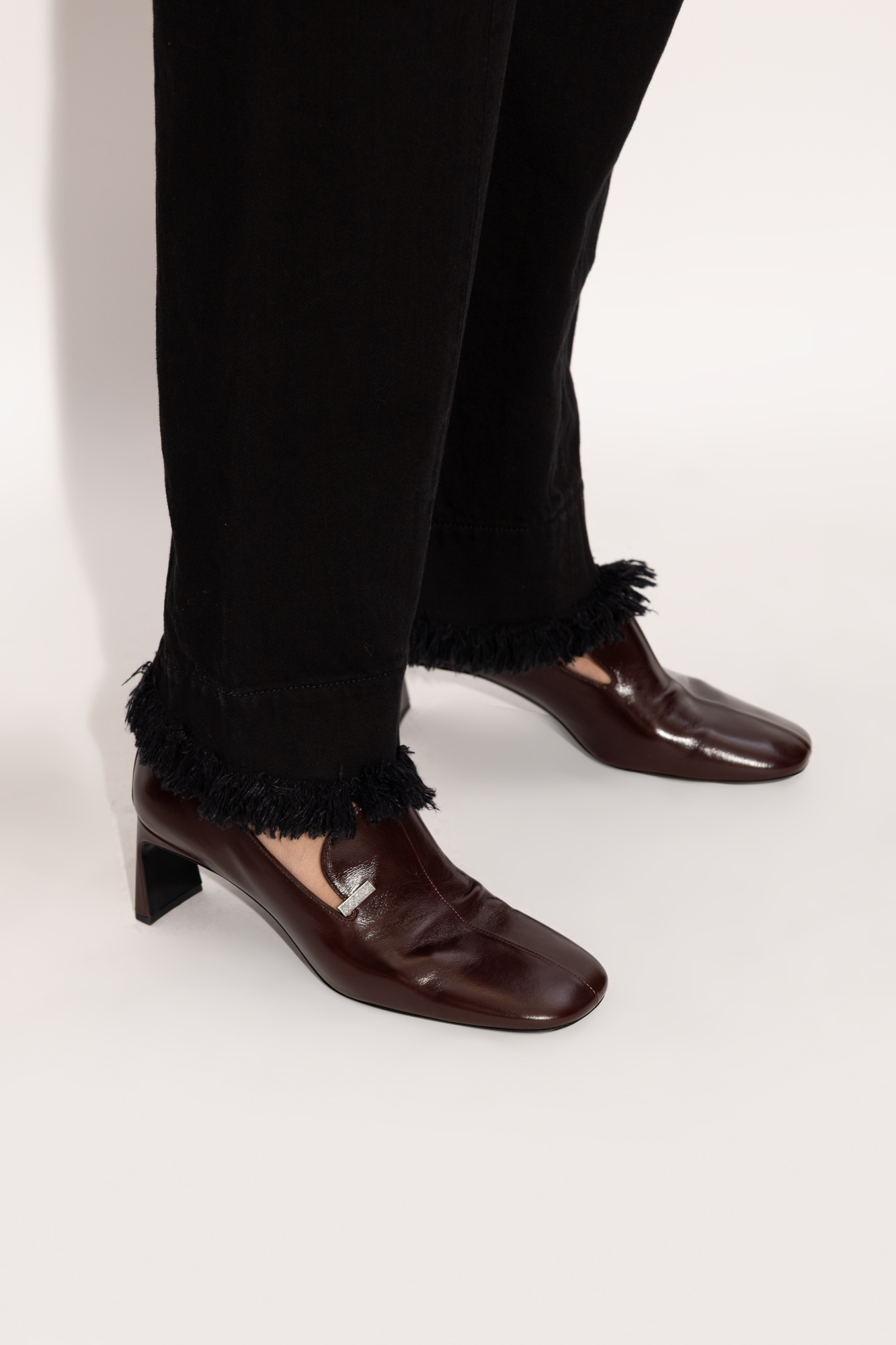 Burgundy Heeled shoes 